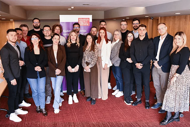 Participants of the Strengthening Progressive Political Communication training organized by Friedrich Ebert Stiftung.